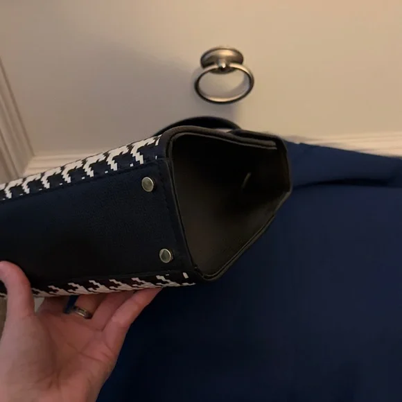 kate spade Black & White Houndstooth Darcy Bag - Picture 9 of 12
